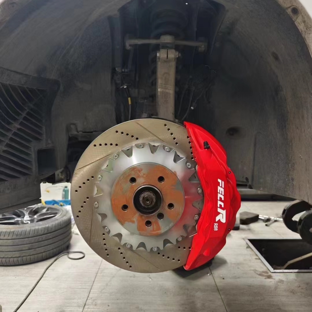 Kit Rem Besar FECCR, Kaliper D - Forged Front Brake Caliper 4 Piston ulasan dan harga